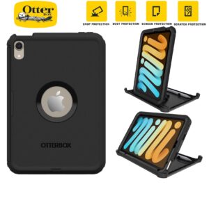OtterBox Defender Apple iPad Mini A17 Pro (7th Gen) / iPad Mini (8.3') (6th Gen) Case Black - No Retail Packaging - (77-87478),7 Years Warranty