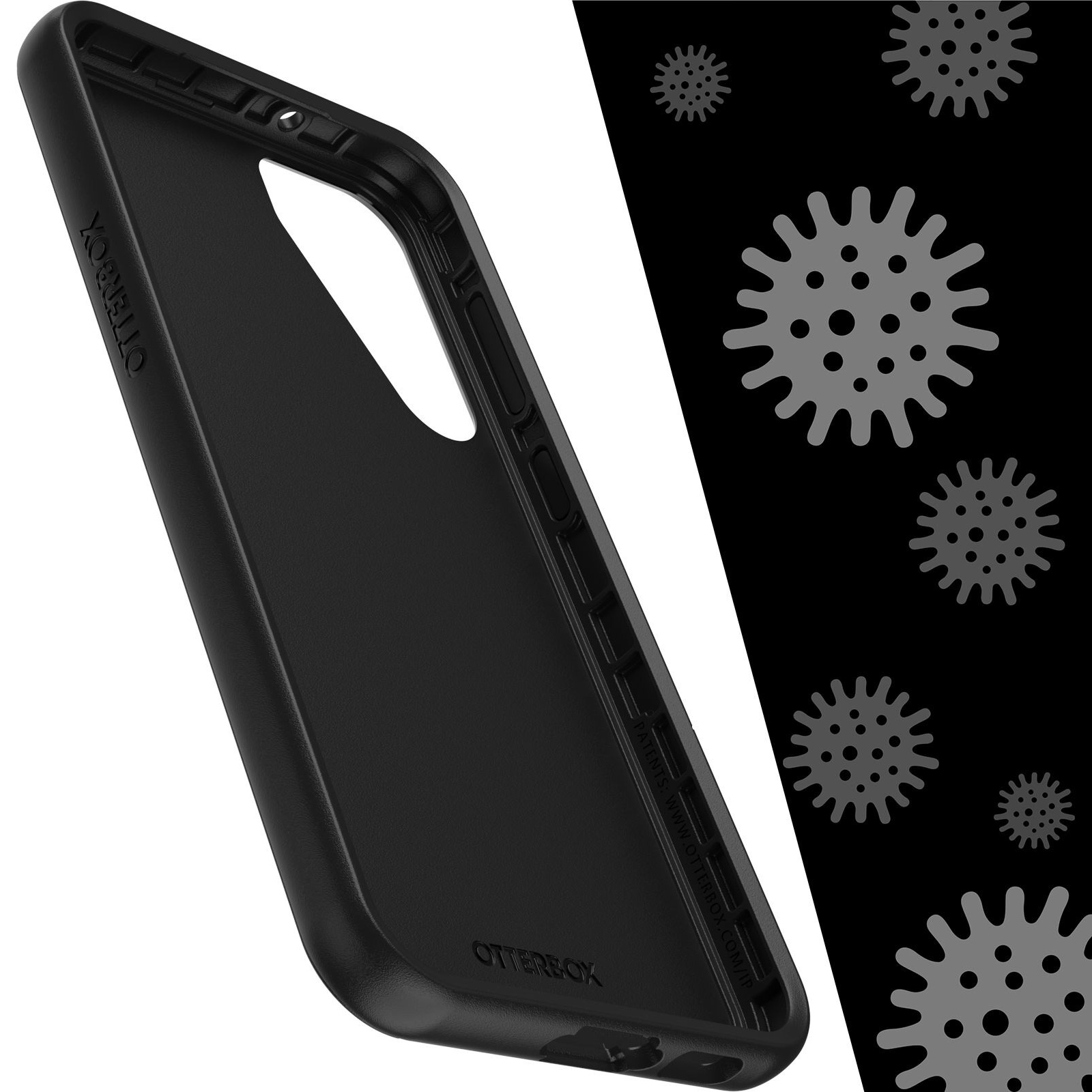 OtterBox Symmetry Samsung Galaxy S23+ 5G (6.6') Case Black - (77-91122), Antimicrobial, DROP+ 3X Military Standard, Raised Edges, 7 Years Warranty - Image 4