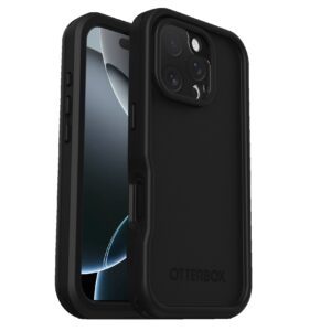 OtterBox FRE MagSafe Apple iPhone 16 Pro (6.3') Case Black - (77-96151),DROP+ 5X Military Standard,2M IP68, Built-In Screen Protector,7 Years Warranty