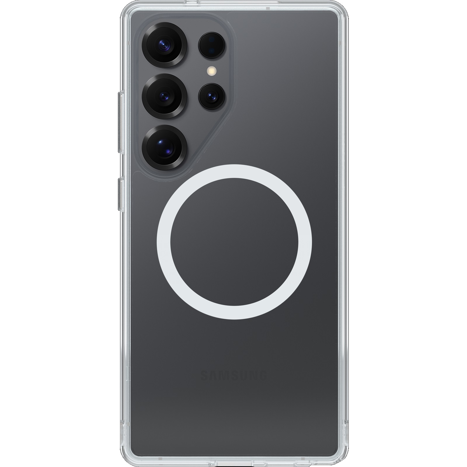 OtterBox Symmetry Clear Magnets Samsung Galaxy S25 Ultra 5G (6.9') Case Clear - (77-97520), DROP+ 3X Military Standard, Raised Edges, 7 Years Warranty - Image 2