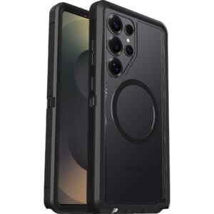 OtterBox Defender XT Clear Magnet Samsung Galaxy S25 Ultra 5G (6.9') Case Dark Side Clear/Black-(77-97584),DROP+ 7X Military Standard,7 Years Warranty