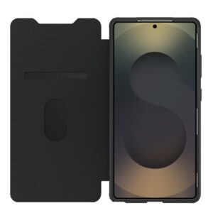OtterBox React Folio Samsung Galaxy S25 Ultra 5G (6.9') Case Black Crystal (Clear/Black) - (77-97833), DROP+ Military Standard,7 Years Warranty