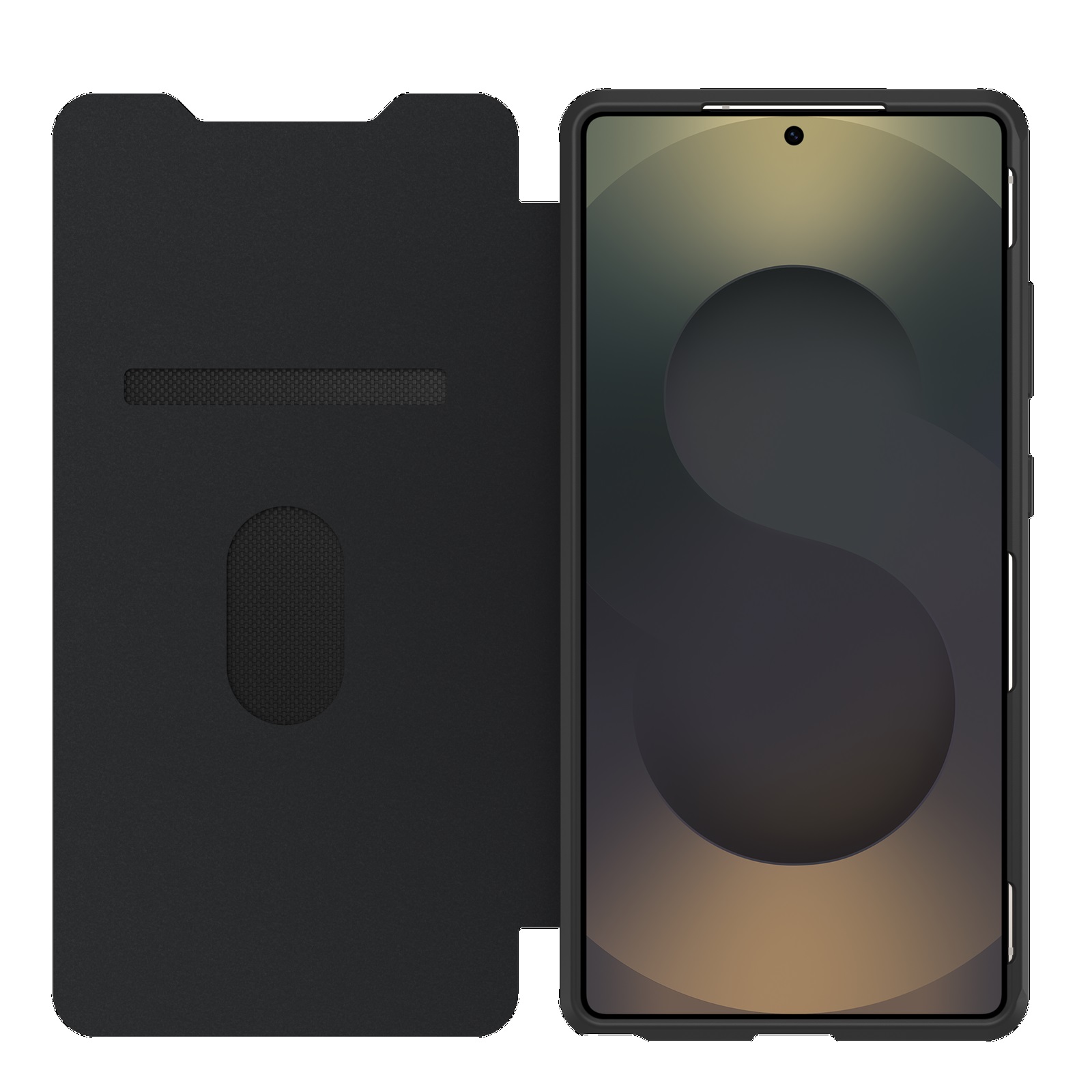 OtterBox React Folio Samsung Galaxy S25 Ultra 5G (6.9') Case Black Crystal (Clear/Black) - (77-97833), DROP+ Military Standard,7 Years Warranty