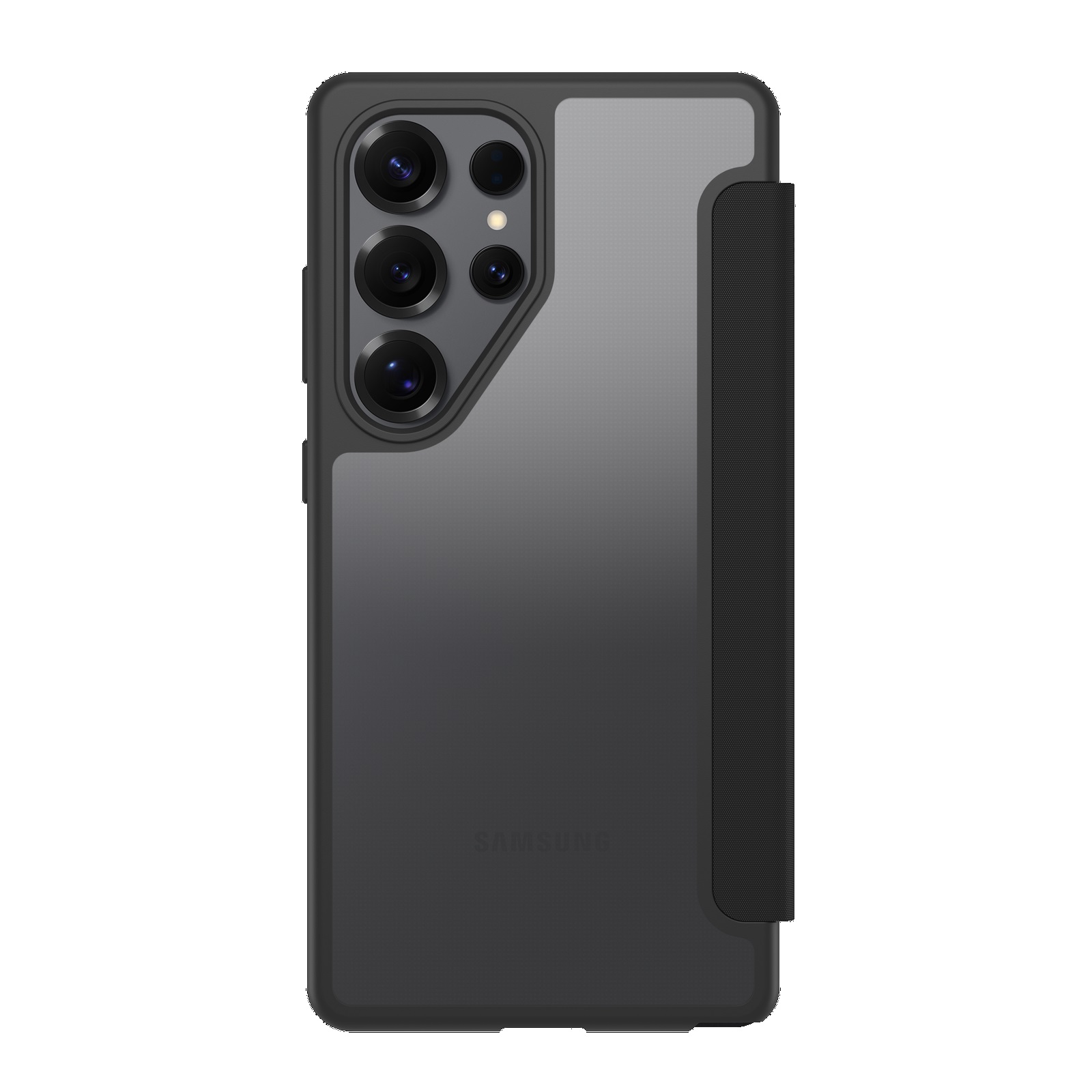 OtterBox React Folio Samsung Galaxy S25 Ultra 5G (6.9') Case Black Crystal (Clear/Black) - (77-97833), DROP+ Military Standard,7 Years Warranty - Image 3