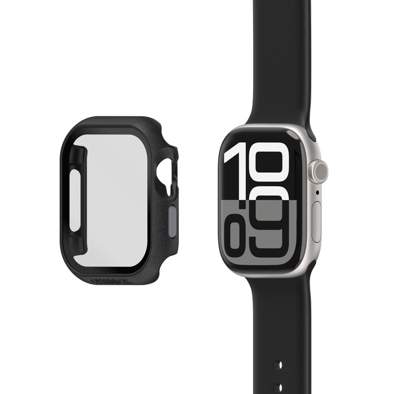 OtterBox Apple Watch Series 10 46MM Eclipse Case with Screen Protector Pavement (Black/Grey) - (77-97908),Touch Sensitivity, 2 Years Warranty