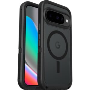 OtterBox Defender Pro XT Clear Magnets Google Pixel 10/Pixel 10 Pro Dark Side Case Black- No Retail Packaging-(77-98260),7 Years Warranty