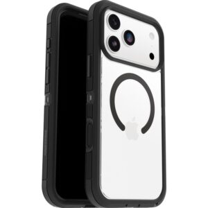 OtterBox Defender XT Pro MagSafe Apple iPhone 17 Pro Max (6.9') Case Dark Side (Clear/Black) - (77-98534), DROP+ 7X Military Standard,7 Years Warranty