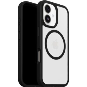 OtterBox React MagSafe Apple iPhone 17 (6.3') Case Black Crystal (Clear/Black) - (77-98591),DROP+ Military Standard,Raised Edges,7 Years Warranty