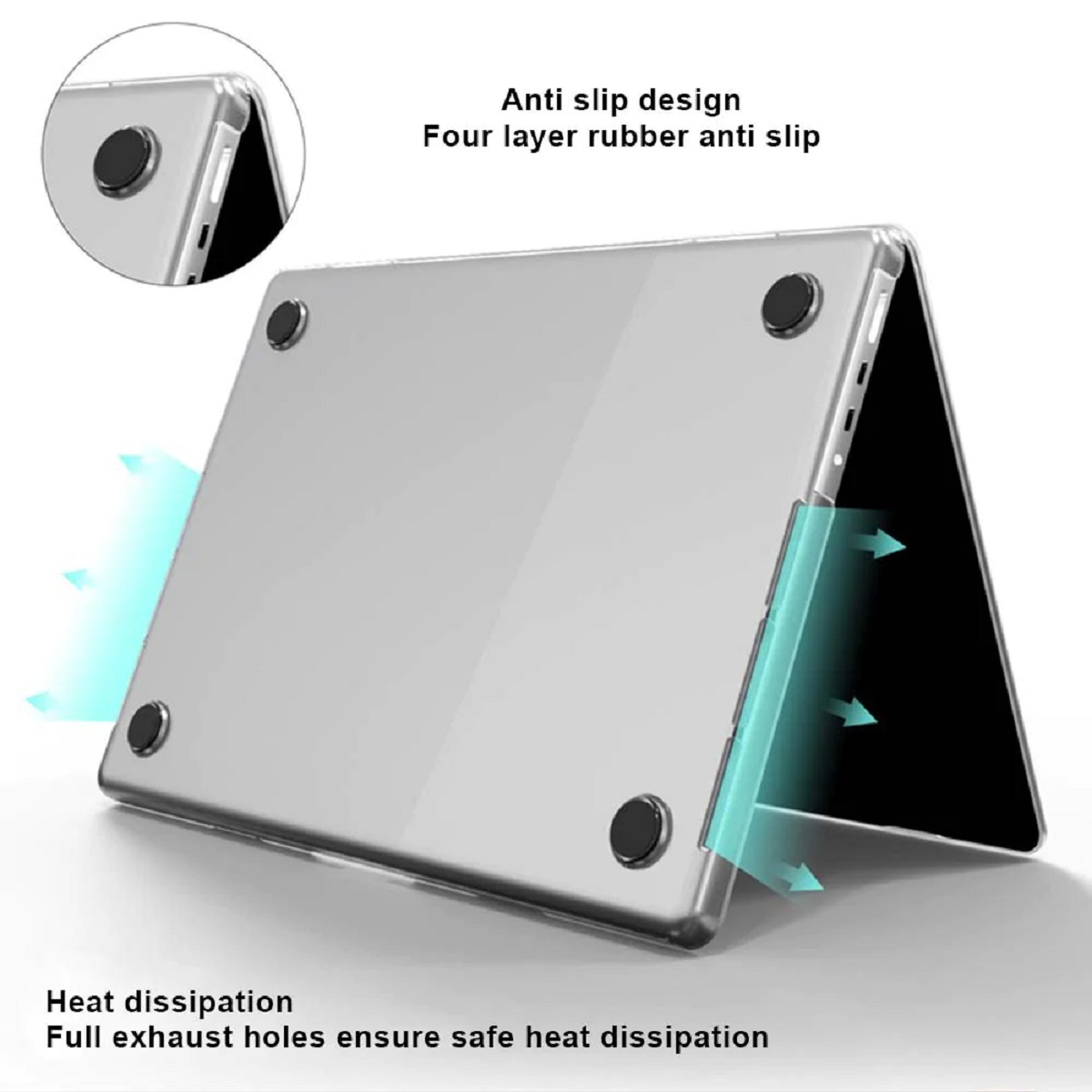 USP Hardshell Case for Microsoft Surface 2 / Surface 3 / Surface 4 / Surface 5 (13.5') (1769/1867/1958/1950) Matte Case-Four-Layer, 3 Years Warranty - Image 3