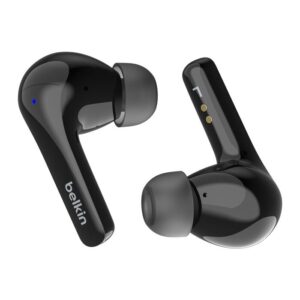 Belkin SoundForm Motion 2 True Wireless Earbuds - Black(AUC010fqBKV2), 33 Hours, Fast Charge, IPX5-Rated, Builit-in EQ presets, 2 Years Warranty
