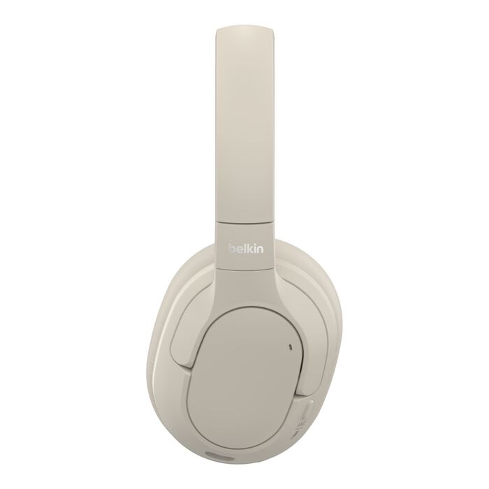 Belkin SoundForm Isolate Noise Cancelling Over-Ear Headphones - Sand (AUD008fqSA), 60 hours, Multipoint Technology, Foldable, 2 Years Warranty - Image 3