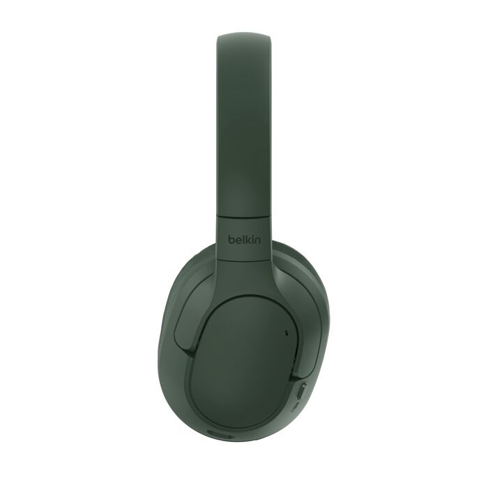 Belkin SoundForm Surround Wireless Over-The-Ear Headphones + USB-C Cable (1.2M) + Audio Cable (3.5mm) (1.2M) - Olive (AUD009FQOL), 2 Years Warranty - Image 3