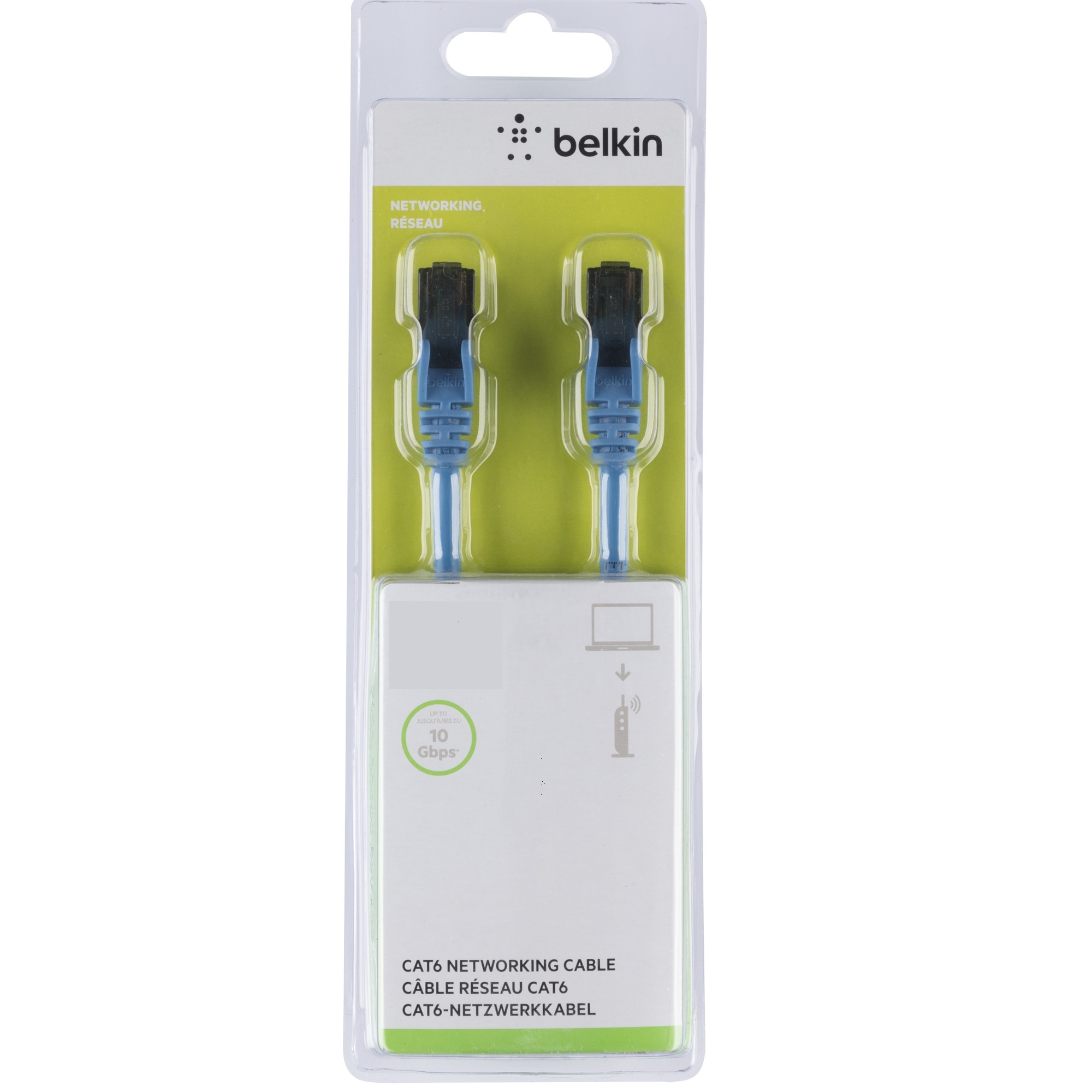 Belkin Cat6 Network Cables (1M) - Blue (A3L980bt01MBLUS), Exceeds 500MHz In Performance Tests, Snagless Prevents Breaking & Cracking, 2 Years Warranty - Image 3