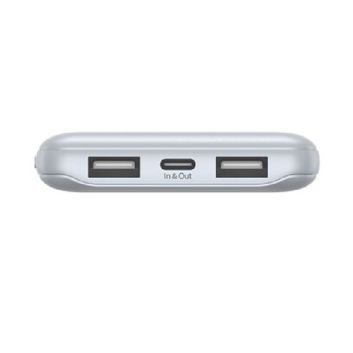 Belkin BoostCharge CCC-Certified 10k mAh Power Bank (Triple-Port) + USB-C to USB-A Cable - Pearl Blue (BPB011btPB), 2xUSB-A, 1xUSB-C, 2 Years Warranty - Image 2