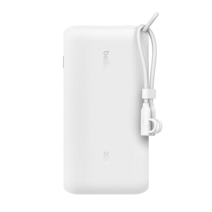 Belkin BoostCharge 20K mAH Power Bank with Display + USB-C to USB-C Cable 60W (15CM) - White (BPB028fqWH), 20W, 2x USB-C Ports, 2 Years Warranty - Image 3