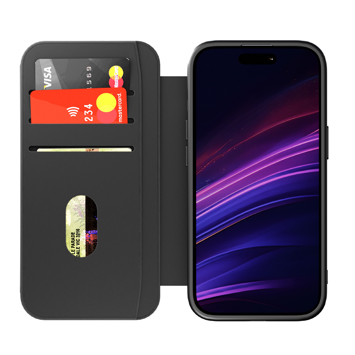 Cygnett MagWallet Apple iPhone 16 Pro (6.3') Case -Black(CY5022MAGWT),360° Protection,Multi-Angle,3x Card Slots,4FT DropProof,2 Years Warranty - Image 2