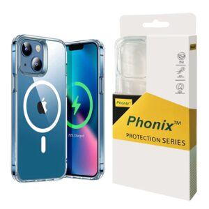 Phonix Apple iPhone 13 Pro Max Clear Rock Shockproof Case With MagSafe - Ultra-thin, Lightweight, Non-slip, Crystal Clear, 10 Years Warranty