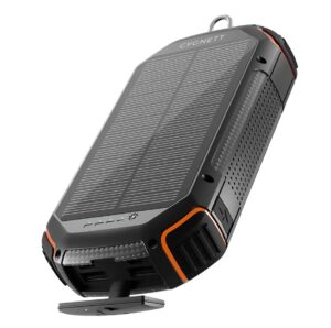 Cygnett ChargeUp OutBack 20K mAh Outdoor Solar Power Bank-Black(CY4412PBCHE),1xUSB-C(15W),2x USB-A (12W),Dust & Waterproof,Flashlight,2 Years Warranty