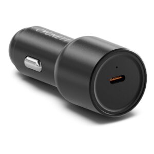 Cygnett CarPower 65W USB-C Car Charger - Black (CY4708CYCCH), Aluminium Alloy Finish, LED Charge Indicator, 2 Years Warranty