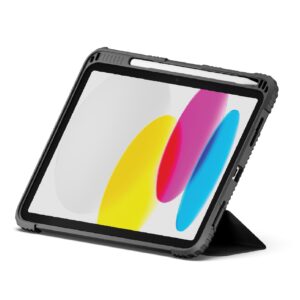 Cygnett WorkMate Apple iPad (11.0') 11th Gen (A16) /iPad 10th Gen (10.9') Case - Black/Charcoal (CY5054CPWOR), 360° Heavy Protection,2 Years Warranty