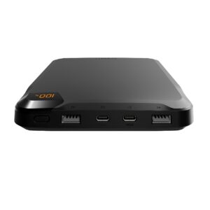 Cygnett ChargeUp VertPWR 25K mAh Laptop Power Bank + USB-C Cable (40CM) + Stand - Obsidian (CY5128PBCHE),100W, 4x USB Charging Ports, 2 Years Warranty