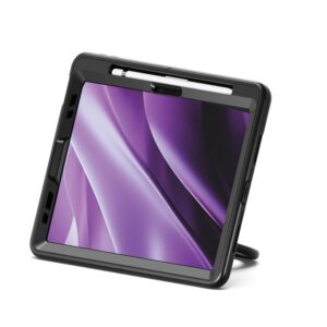 Cygnett GripStand Apple iPad Air (11') (M2/M3)/iPad Air(10.9')(5th-4th Gen)/iPad Pro(11')(4th/3rd/2nd/1st Gen)Case-Black(CY5202CPGRP),2 Years Warranty