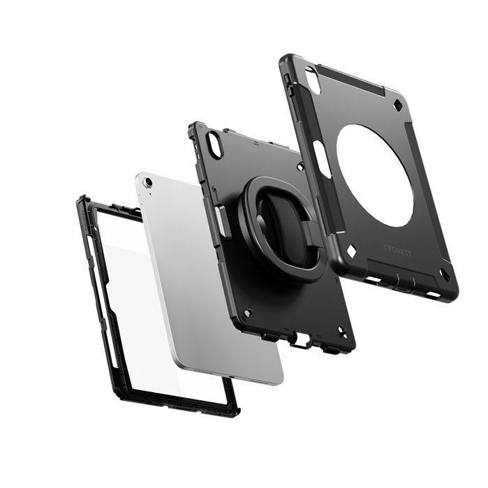 Cygnett GripStand Apple iPad Air (11') (M2/M3)/iPad Air(10.9')(5th-4th Gen)/iPad Pro(11')(4th/3rd/2nd/1st Gen)Case-Black(CY5202CPGRP),2 Years Warranty - Image 3