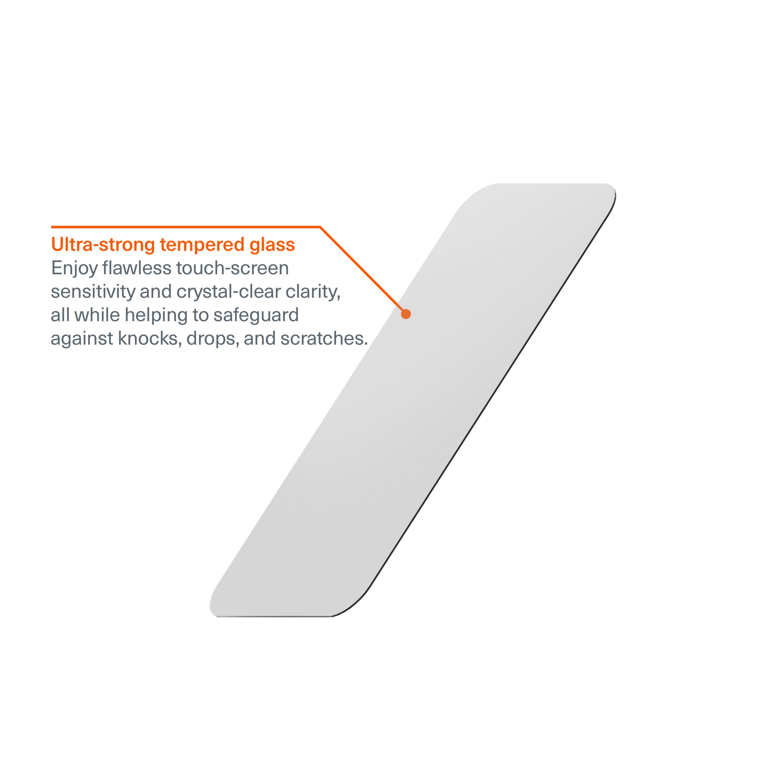 Cygnett OpticShield Apple iPhone Air (6.5') Japanese Tempered Glass Screen Protector - (CY5526CPTGL), DropProof, Scratch Resistant,2 Years Warrant - Image 2