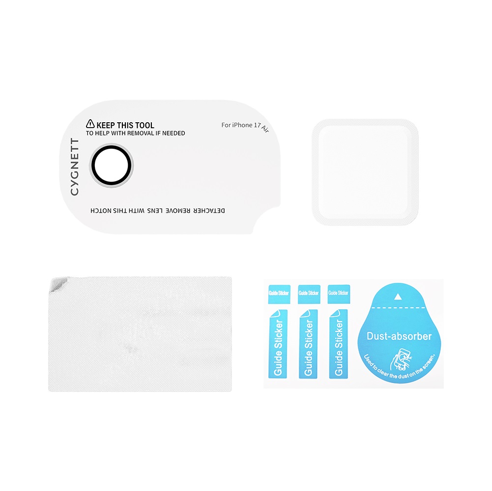 Cygnett Apple iPhone Air (6.5') Camera Lens Protector - (CY5615CYCLP), DropProof, Scratch Resistant, Crystal Clear, 2 Years Warranty - Image 4