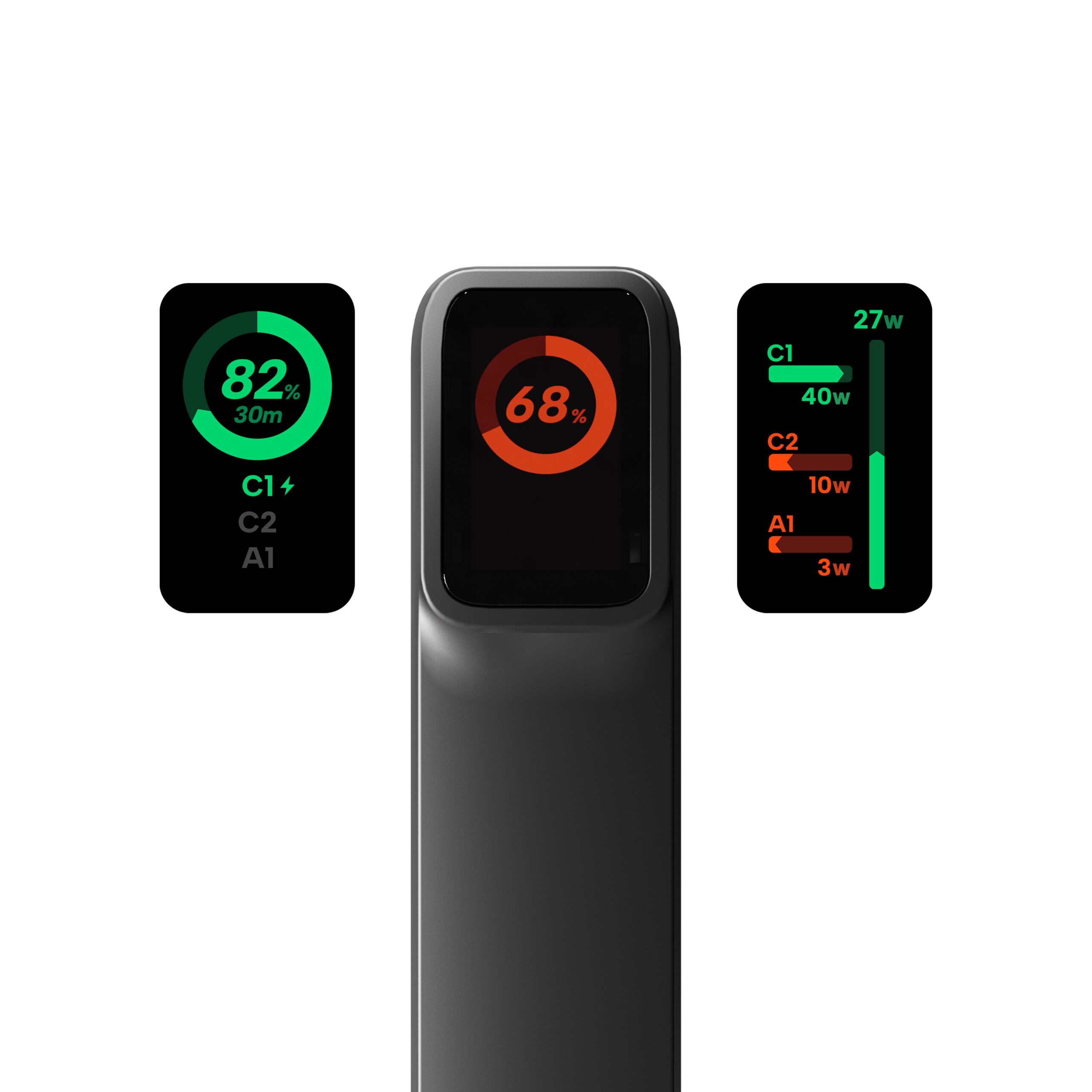 Cygnett Encore 20k mAh Power Bank - Graphite(CY5633PBCHE), 65W, 2x USB-C PD, 1x USB-A Ports, LED Display,Fast Charge,3x Device Charge,2 Years Warranty - Image 4