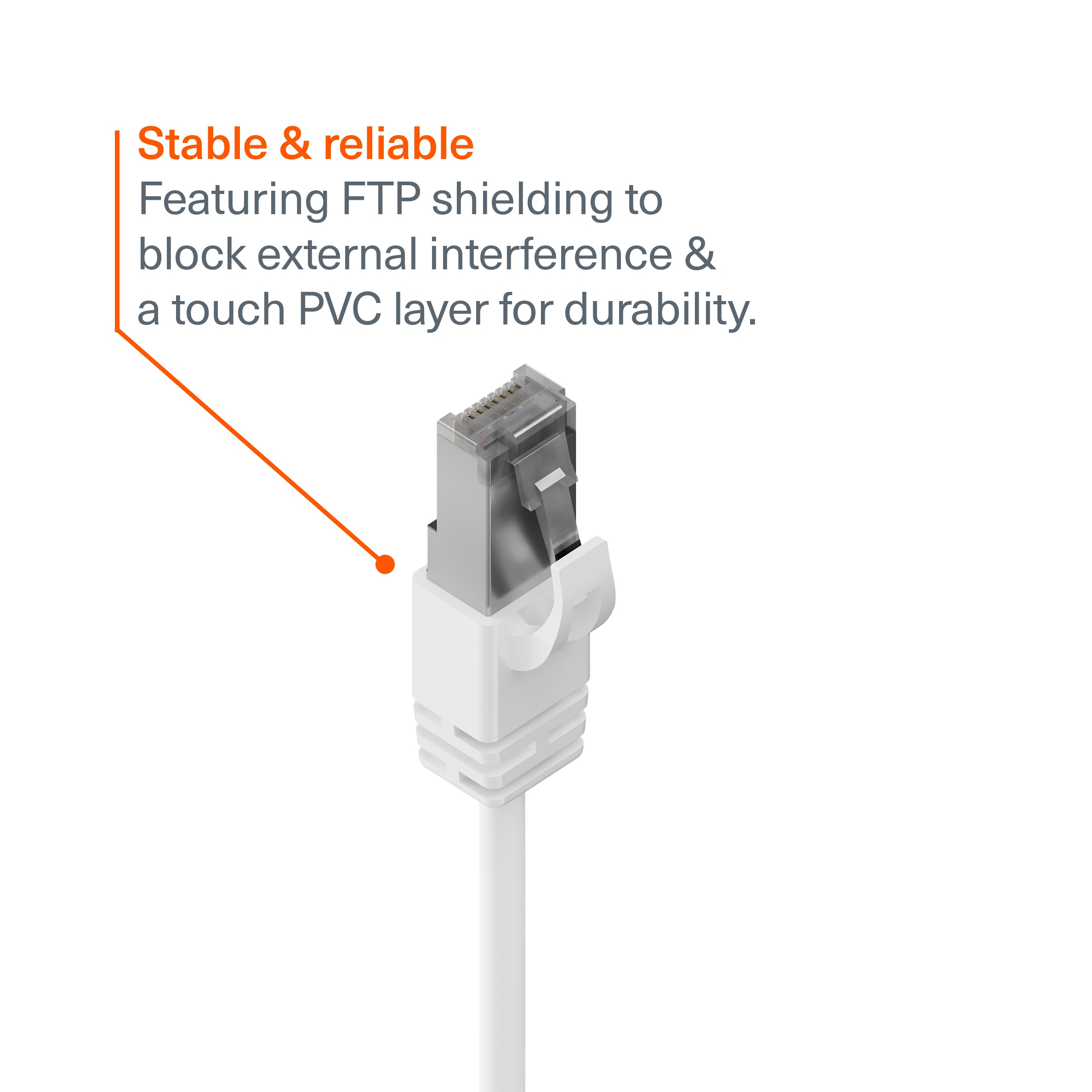 Cygnett Unite CAT6 RJ45 Gigabit Ethernet Cable 10m – White (CY5652PCAT6), 10Gbps, Protective PVC Layer, Universal Compatibility, 2 Years Warranty - Image 3