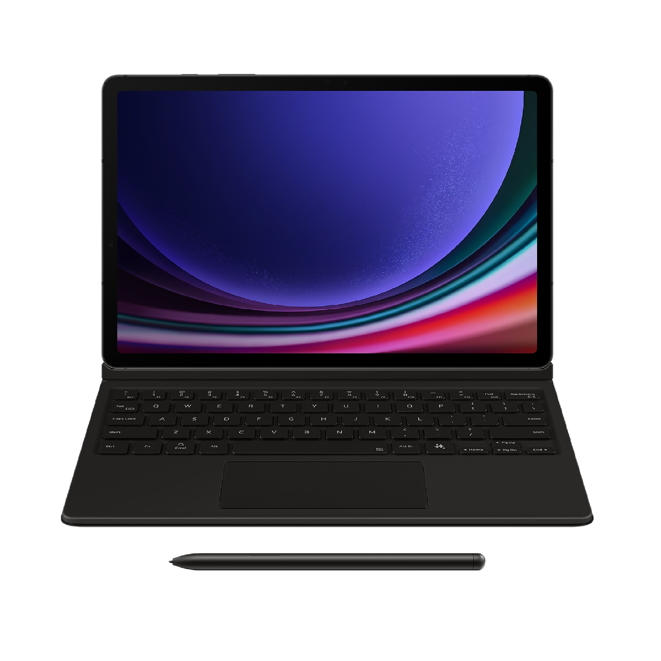 Samsung Galaxy Tab S10 Lite / S10 FE / Tab S9 / S9 FE Book Cover Keyboard - Black(EF-DX725UBEGWW), Effortless Comes In 150°, AI Key, 6 Months Warranty - Image 2