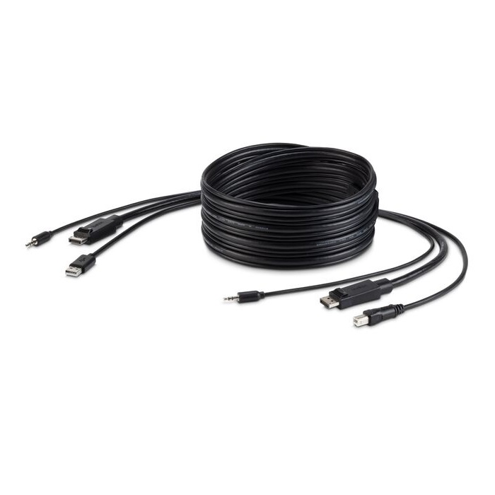 Belkin Cybersecurity and Secure KVM TAA DisplayPort + USB A/B + Audio Combo Cable - 6FT, 4K@60hz, SKVM, High Retention Connectors, 3-Year Warranty