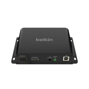 Belkin Cybersecurity and Secure KVM Extender Transmitter Copper CAT6 - Universal Video, UHD 4K@60Hz 4:4:4 up to 100m, TAA compliance, 3-Year Warranty