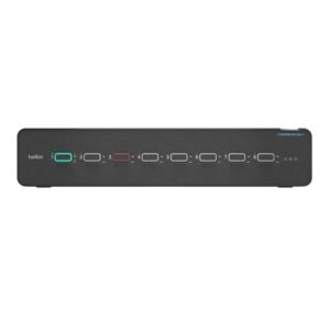 Belkin Cybersecurity and Secure KVM Universal 2nd Gen Secure KVM Switch, 8-Port Dual Head w/ CAC - Black(F1DN208KVM-UN-4),12VDC 4.0A, 2 Years Warranty