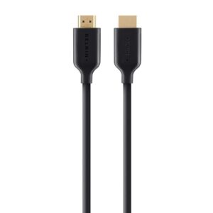 Belkin High Speed HDMI Cable With Ethernet 4K/Ultra HD Compatible (5M) - Black (F3Y021bt5M), 120Hz, 10.2Gbps Bandwidth, 2 Years Warranty
