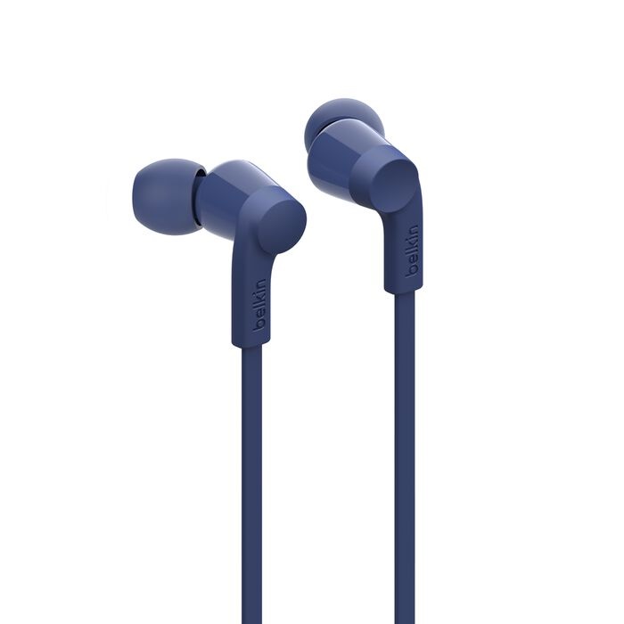 Belkin SoundForm USB-C Wired Earbuds - Blue (G3H0002fqBLV2), Adjustable Volume Limiter, IPX5-Rated, 10mm Drivers, Tangle-Free, 2 Years Warranty - Image 2