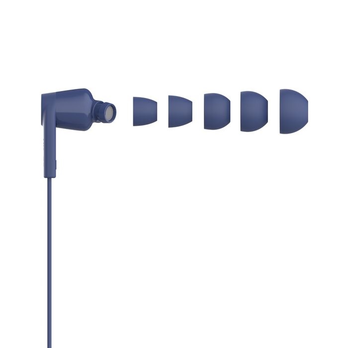 Belkin SoundForm USB-C Wired Earbuds - Blue (G3H0002fqBLV2), Adjustable Volume Limiter, IPX5-Rated, 10mm Drivers, Tangle-Free, 2 Years Warranty - Image 3