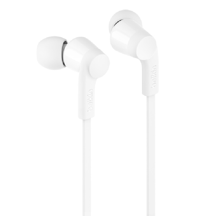 Belkin SoundForm USB-C Wired Earbuds - White (G3H0002FQWHV2), Adjustable Volume Limiter, IPX5-Rated, 10mm Drivers, Tangle-Free, 2 Years Warranty - Image 2