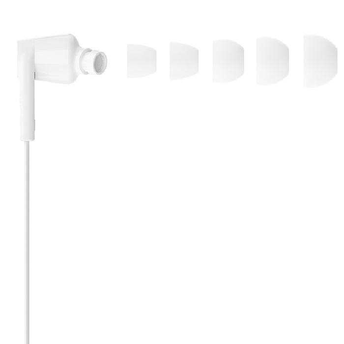 Belkin SoundForm USB-C Wired Earbuds - White (G3H0002FQWHV2), Adjustable Volume Limiter, IPX5-Rated, 10mm Drivers, Tangle-Free, 2 Years Warranty - Image 3