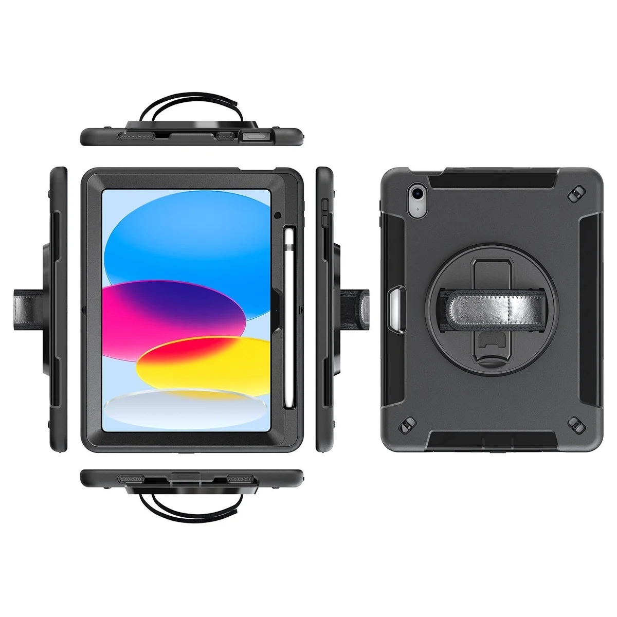 USP Rugged Samsung Galaxy Tab S11 (11') Case - Built-in-Kickstand, Adjustable Hand & Shoulder Strap, Pen Holder, DropProof, 3 Year Warranty - Image 2