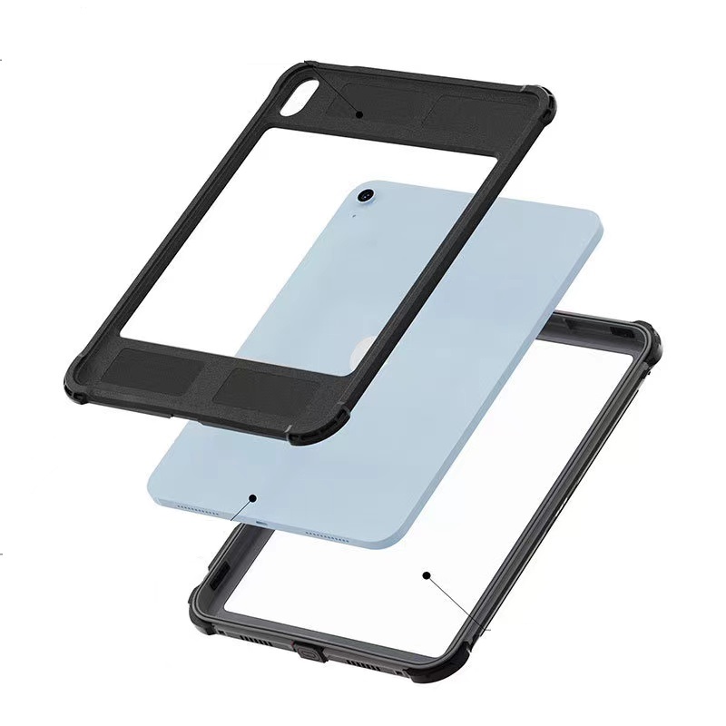 USP Apple iPad (11.0') 11th Gen (A16)/iPad 10th Gen (10.9') WaterProof Case Black-Support Smart Control Keyboard, 360° Rotation, 3 Years Warranty - Image 3