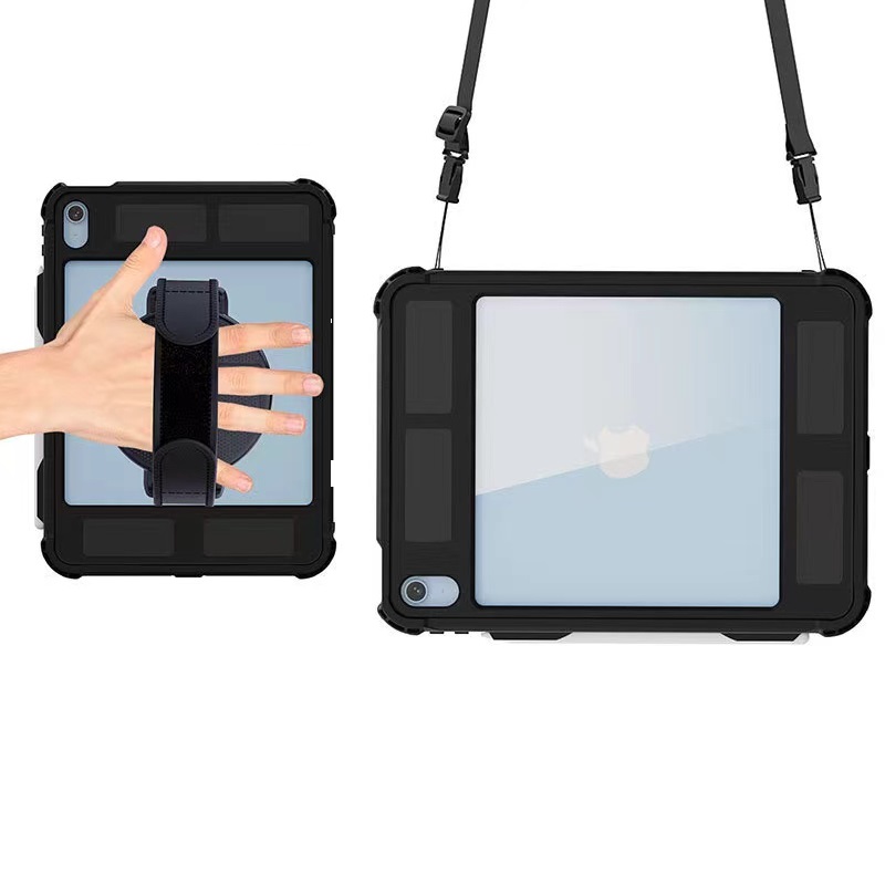 USP Apple iPad (11.0') 11th Gen (A16)/iPad 10th Gen (10.9') WaterProof Case Black-Support Smart Control Keyboard, 360° Rotation, 3 Years Warranty - Image 4