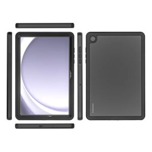 USP Samsung Galaxy Tab A9+ WaterProof Case Clear- 360° Rotation, DustProof, SnowProof, ShockProof, IP68, Durable, Perfect for Travel,3 Years Warranty