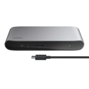 Belkin Connect Thunderbolt 4 (5-in-1) Core Hub + 150W PSU - Space Grey (INC013AUSGY), 96W PD, 40 Gbps, 3x Thunderbolt 4, 1x USB-A, 2 Years Warranty