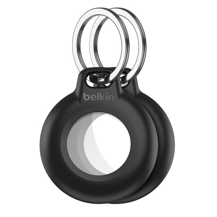 Belkin Waterproof Secure Holder with Key Ring for AirTag (Pack of 2) - Black(MSC014btBK), Clean, IPX8-Rated, Sweat & Rain Resistance, 2 Years Warranty - Image 2