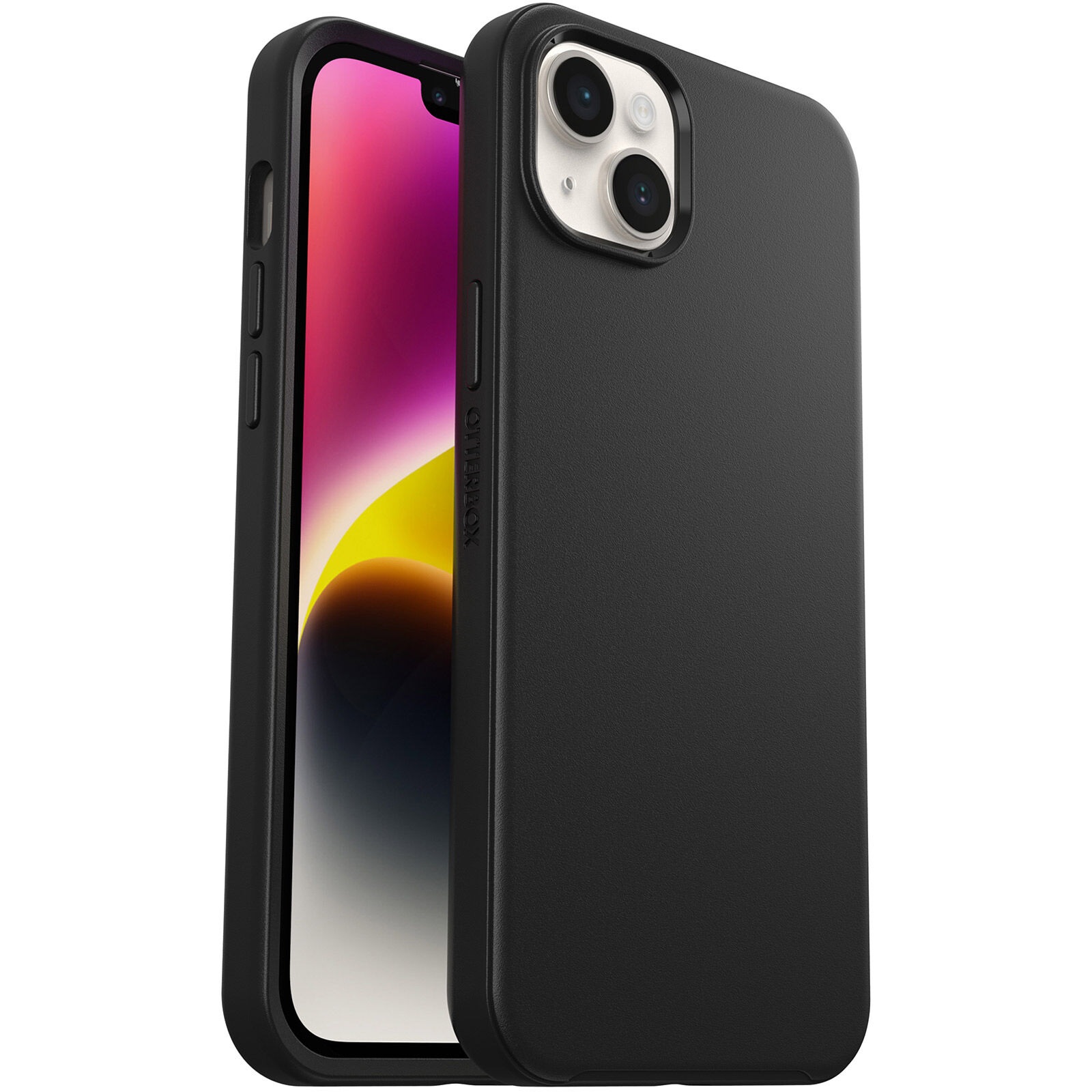 OtterBox Symmetry+ MagSafe Apple iPhone 14 Plus Case Black - (77-88994), DROP+ 3X Military Standard, Raised Edges, Ultra-Sleek, 7 Years Warranty - Image 2