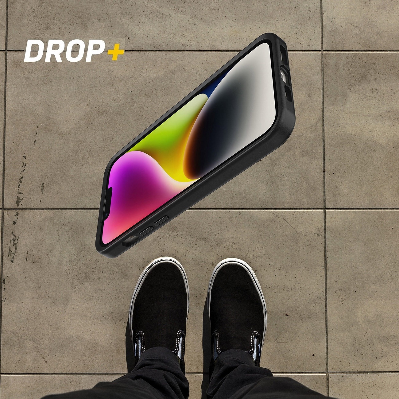 OtterBox Symmetry+ MagSafe Apple iPhone 14 Plus Case Black - (77-88994), DROP+ 3X Military Standard, Raised Edges, Ultra-Sleek, 7 Years Warranty - Image 3