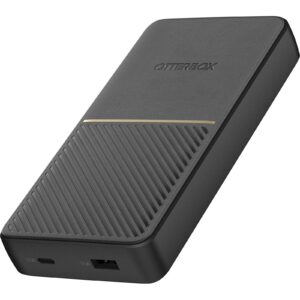 OtterBox Fast Charge Power Bank 20K mAh - Black (78-80642), Dual Port USB-C (18W) & USB-A (18W), Includes USB-C Cable (15CM), 2 Years Warranty