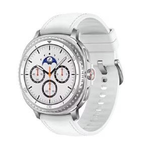 Samsung Galaxy Watch8 Classic Bluetooth (46mm) - White(SM-L500NZWAXSA),1.3' ,Super AMOLED, 1.6GHz, 2GB/64GB, Bluetooth v5.3, 445mAh, 2 Years Warranty